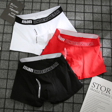 Men's Underwear Cotton Men's Underwear Boxer Briefs Breathable Men's Boxer Briefs Solid Color Underwear Comfortable Underwear