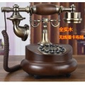 GSM cordless solid wood phone ,fixed wireless telephone/antique fashion household rustic vintage telephone/Caller ID Hands-free/