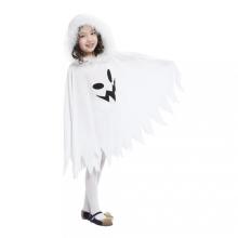 White Ghost Halloween Cloak Girl Costume