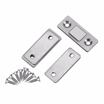 Ultra Thin Strong Magnetic Door Catch Latch for Furniture Cabinet Cupboard with Screws Cabinet Door Closers Magnetic Latch