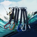Fishing Lanyards Boating Ropes Retention String Fishing Rope with Camping Carabiner Secure Lock