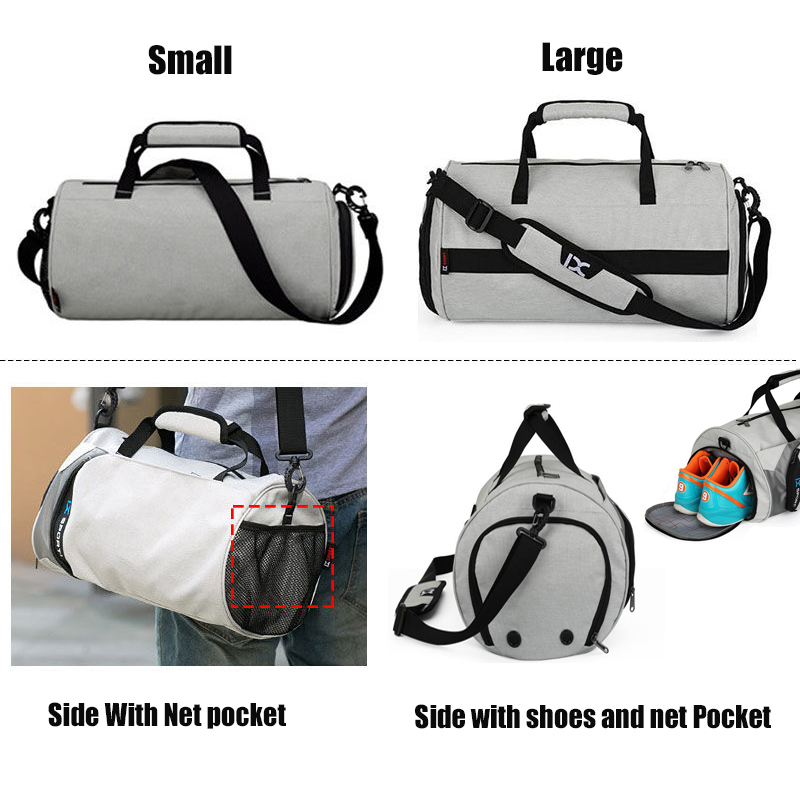 Hot Outdoor Waterproof Men Sports Gym Bag With Shoes Pocket For Training Fitness Shoulder Bag Women Travel Yoga Handbag