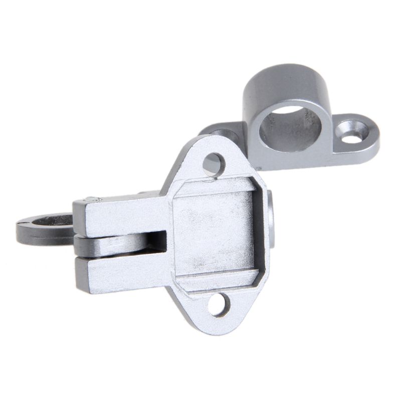 Window Gate Security Pull Ring Spring Bounce Door Bolt Aluminum Latch Lock Grey