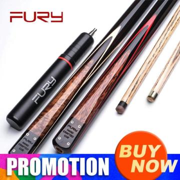 FURY BT Series Handmade Snooker Cue Stick With Case And Extension Canada Ash Shaft Stainless Steel Joint Inlay Butt Billiard Kit