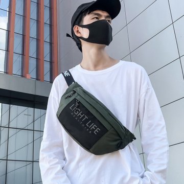 Street Style Waist Bags Men Hip Hop Chest Bag Bylon Waterproof Sports Belt Pack Men Fanny Pack Crossbody Bag Male Hip Waist Pack