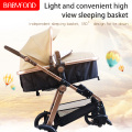 Baby Stroller 3 in 1 High Landscape Luxury Carriages Fashion Dual-use Lightweight Folding Shock Absorber Pram For Newborn