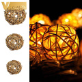 5cm/8cm/10cm Rattan Wicker Ball Decorative Orbs For Party Decorations Birthday Wedding Accessory Home DIY Craft Ornaments