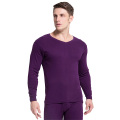 18YOOY New Long Johns For Men Of Suit Worm Underwear Pure Cotton Men's V-Collar Suit For Fashion Underwear Suit Clothes