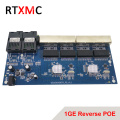 Reverse POE 2G8 RJ45 Gigabit Ethernet Switch 2*1.25G Fiber port SC connector 8*1000M PCBA Board Fibra optical Converter plate