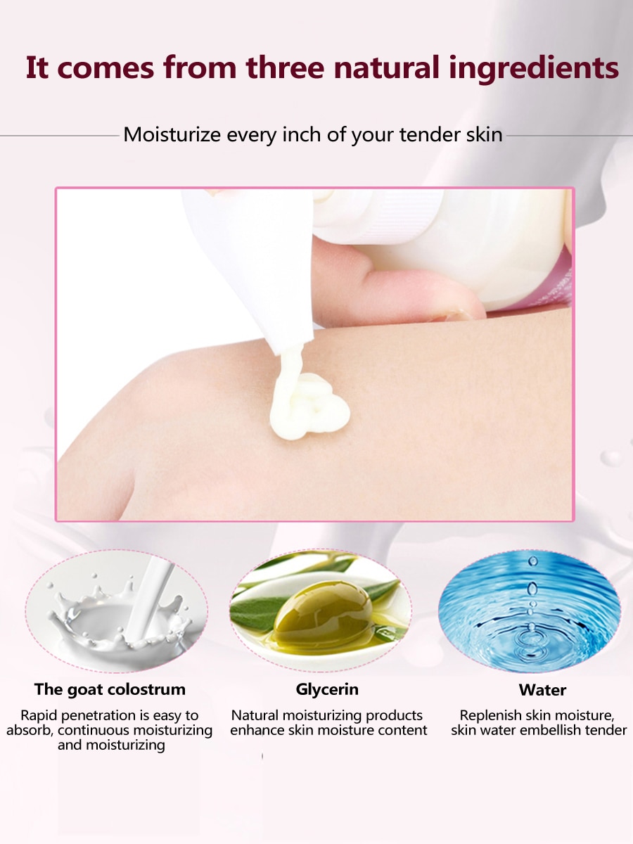 GoatMilk Skin Silky Body Lotion Moisturizing Whitening Cream Improve Rough Dry Skin Deep Nourishment Body Care