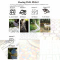 5 Sizes Plastic Mold Path Mould For Road Driveway Paving Brick Patio Concrete Slabs Paving Molds