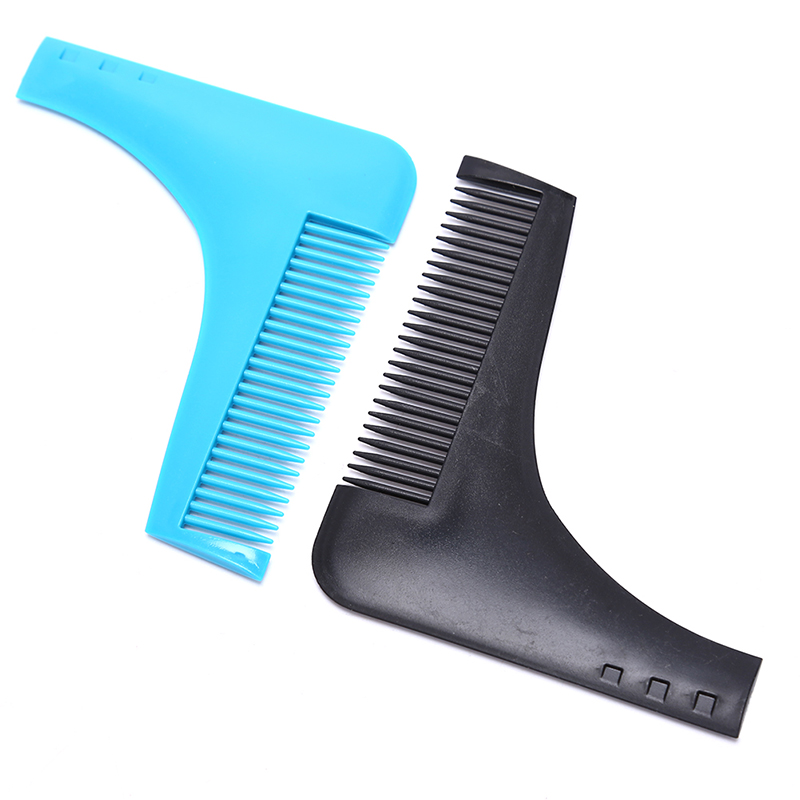 Men Beard Mustache Comb Beard Shaping Comb for Man Gentleman Facial Hair Styling Template Stencil Moustache Comb Beard Care 1pc