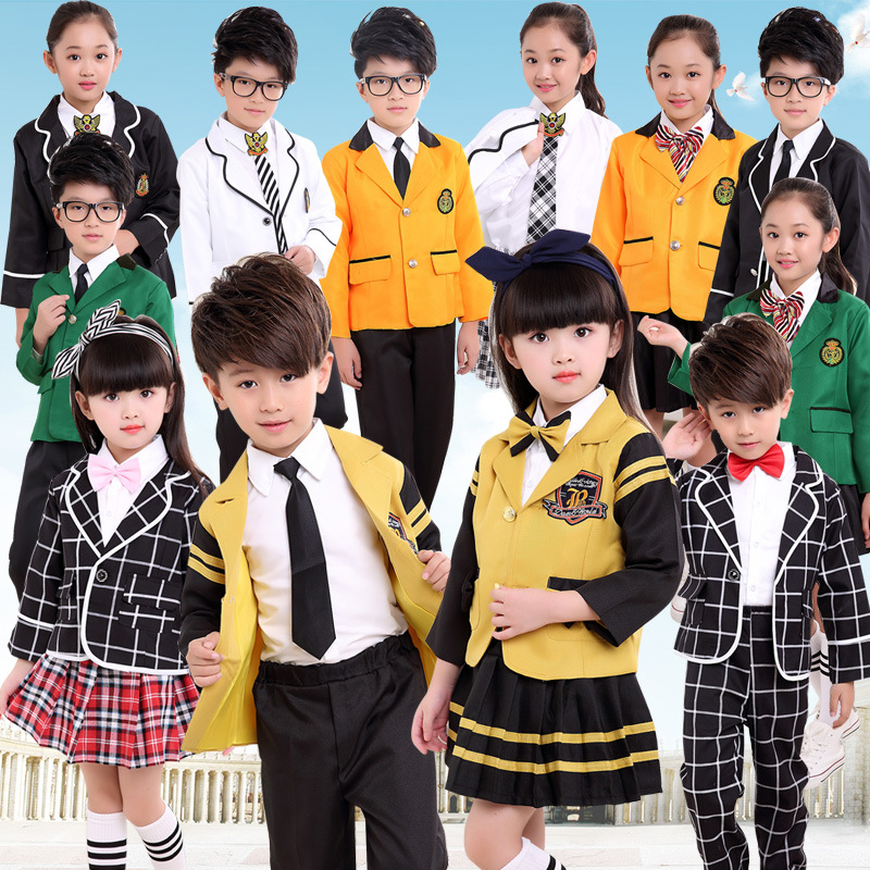 Children's New Autumn uniform school Children suits boys and girls school uniforms sweater jacket student british style suit