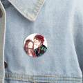 Anime Demon Slayer Kimetsu Ghost Blade Kidney Bean Cosplay Badge Cartoon Collection Backpacks Badges Bags Button Brooch Pin Gift