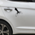 YJZT 15CM*10.8CM Funny Family Car Body Decoration Squid Pattern Car Stickers Vinyl Decals Black/Silver C30-0271