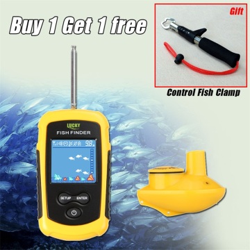 Lucky Wireless Fish Finder Sonar Fishing Lure 120M Fish Icon Display w/ Sonar Echo Sounder fishing Alarm RL49-0065 FishFinder