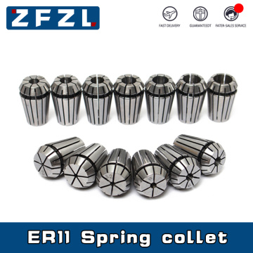 1pcs ER11 spring collet ER11 1 2 3 4 5 6 7 8mm 1/8mm 1/4mm 1/2mm high precision chuck kit for CNC engraving machine and milling