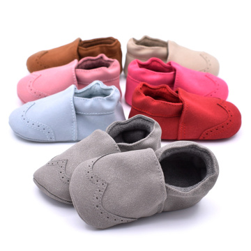 Newborn Soft Soled Baby Boy Shoes Solid Color Anti Slip Soft Leather Toddler Shoes Baby Shoes First Walkers Spring Autumn