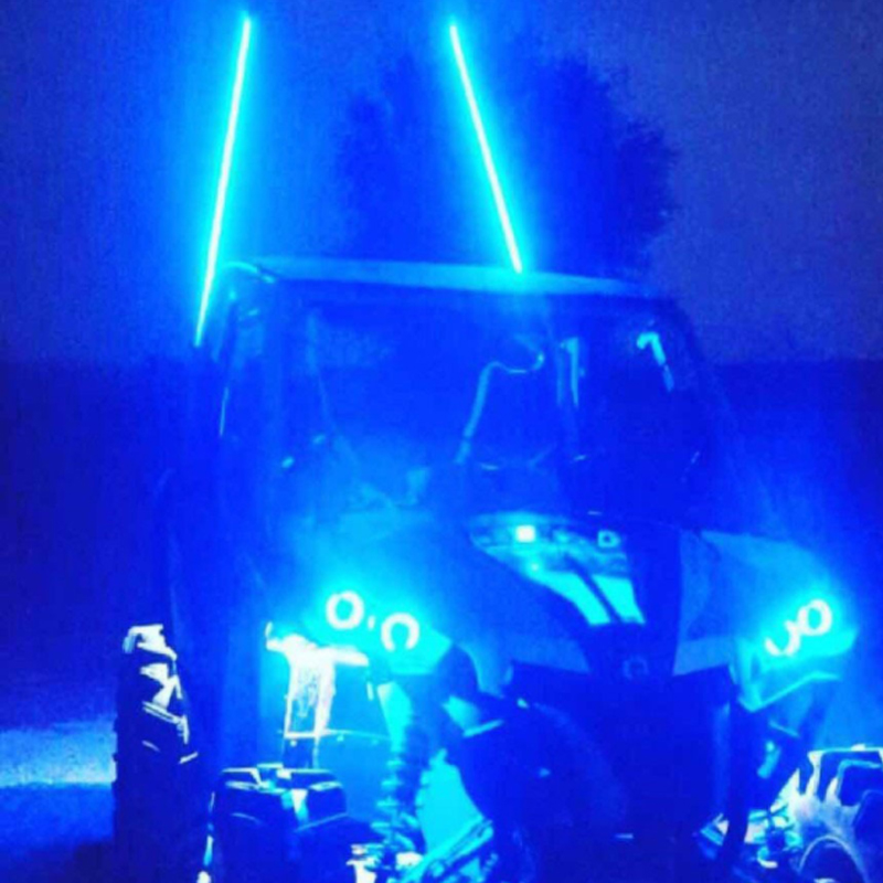 LED Whip Light Waterproof Flag Pole Safety Antenna Whip Lights for Sand Buggy for jeep UTV ATV Truck Dunes 4 Wheel Halloween