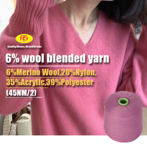 Premium Wool Blended Yarn with Enhanced Wool Content