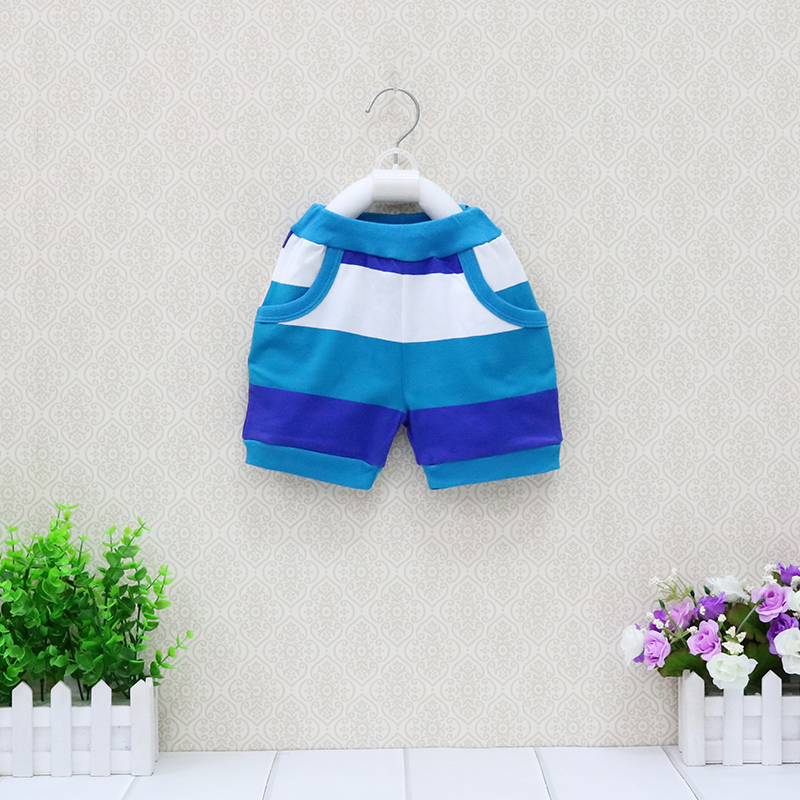 Little Q Baby Boys Striped Shorts Children Clothes with pocket for 0-3 years Kids Bottoms Toddler Clothing 2019