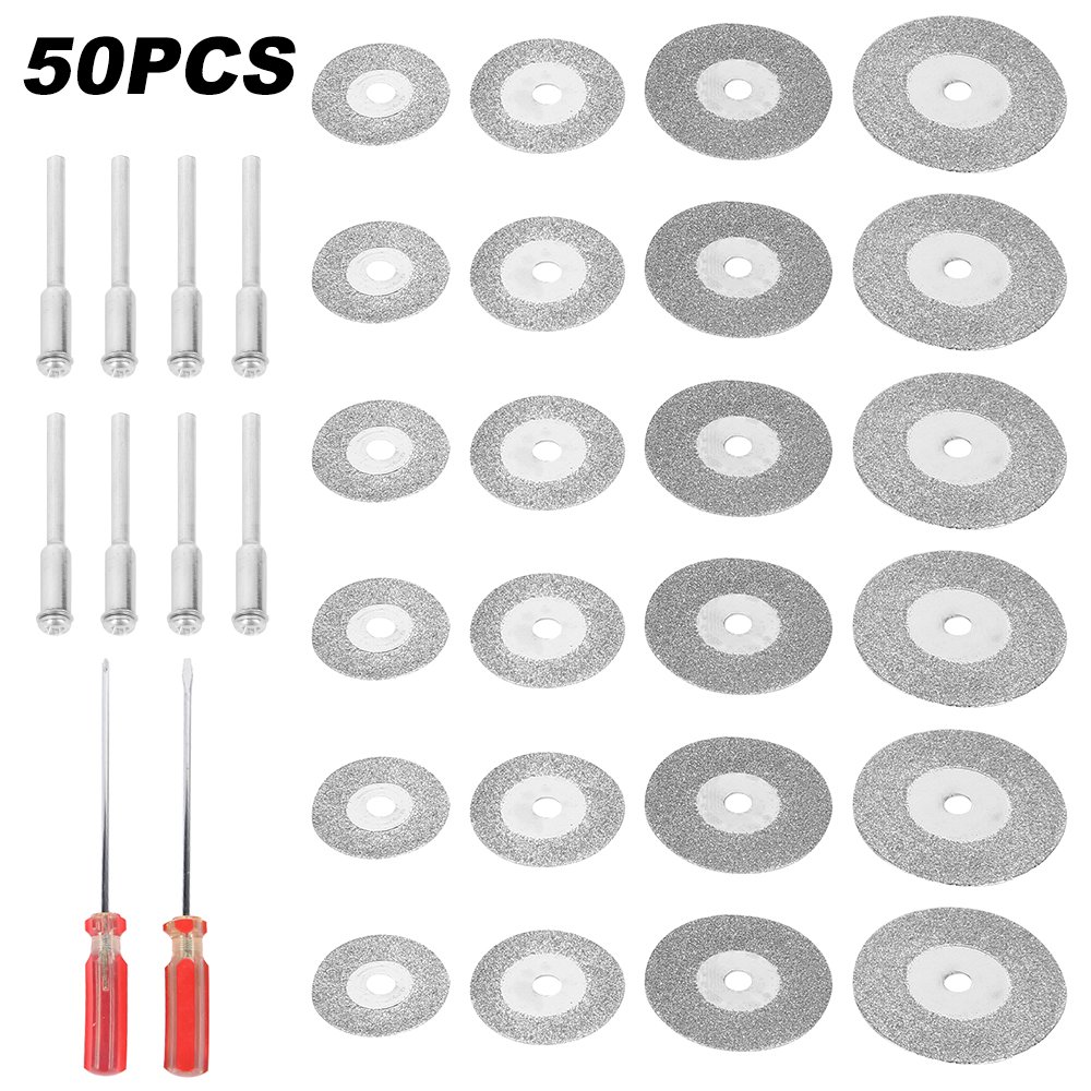 50PCS Mini Circular Saw Blades HSS Wood Cutting Disc for Dremel Rotary Tool Power Tool Dremel Accessories