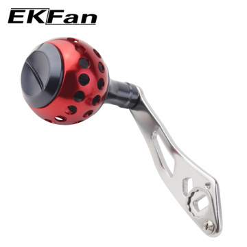 EKFan 8*5mm Hole Length 90mm Fishing Reel Rocker Strong Durable Aluminum Alloy Double Orifice Fishing Reel Handle Bait casting