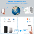 16A WIFI Wireless Remote Socket EU Plug Voice Control Smart Timer Plug Home Fire Retardant PC Smart Power Smart Socket