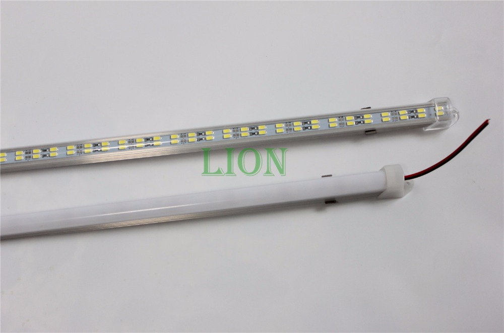 5pcs/lot 72leds 5730 led Bar Light Hard Rigid strip Double Row Non waterproof 12V 12mm PCB 72leds/0.5m more bright then 5630