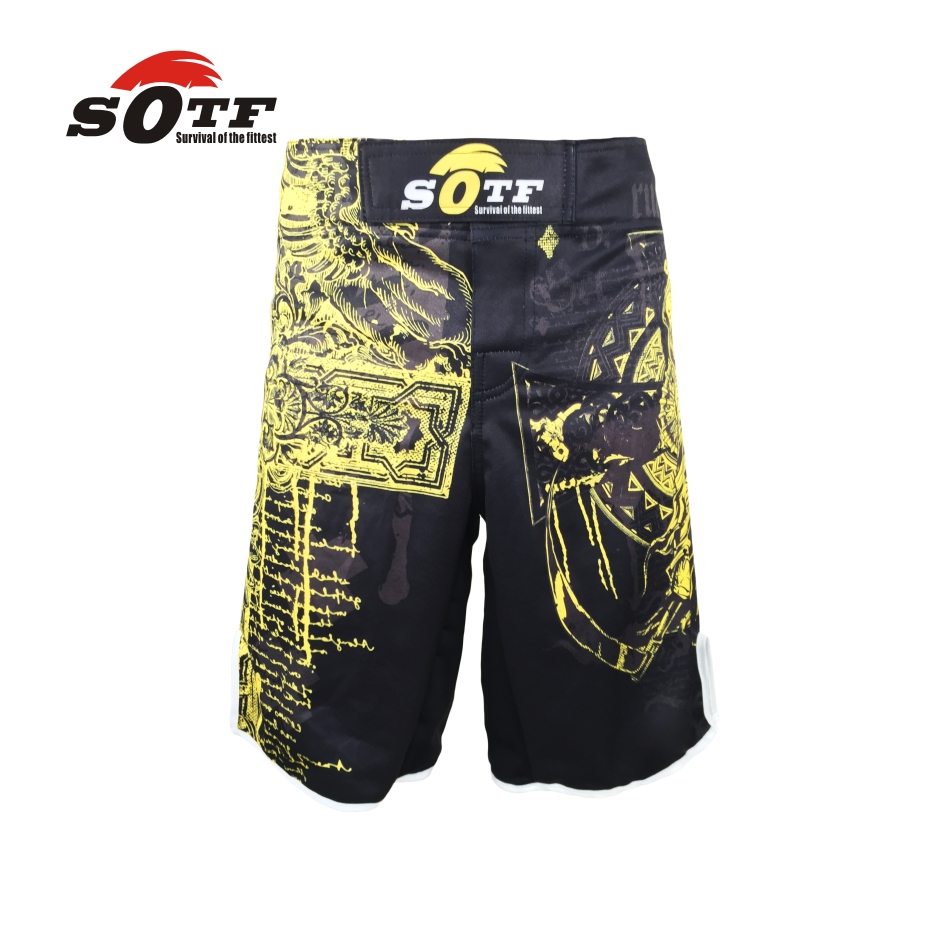 Men's boxing pants printing MMA Shorts Fight Grappling Short Polyester Kick Gel Boxing Muay Thai Pants thai boxing shorts