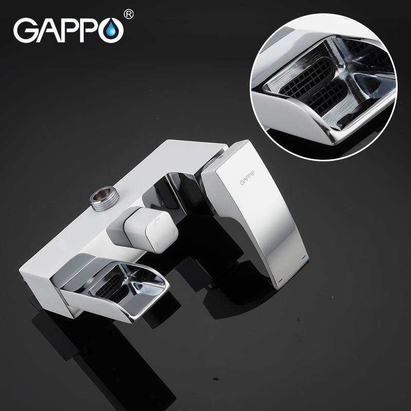 GAPPO shower System bathroom massage showers wall mounted shower heads chrome polished rainfall bath mixer rain shower sets