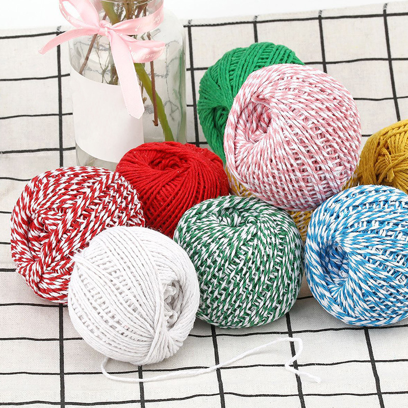 75Meters/roll 1.5mm Cotton String Twine Rope Christmas Wedding Wrapping Gift Thread Packaging Cord DIY Scrapbooking Craft Decor