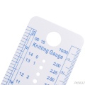 1PC Kintting sewing tool Gauge Ruler Measuring Tool Plastic Blue Line Soft Strong Durable G03 Drop ship
