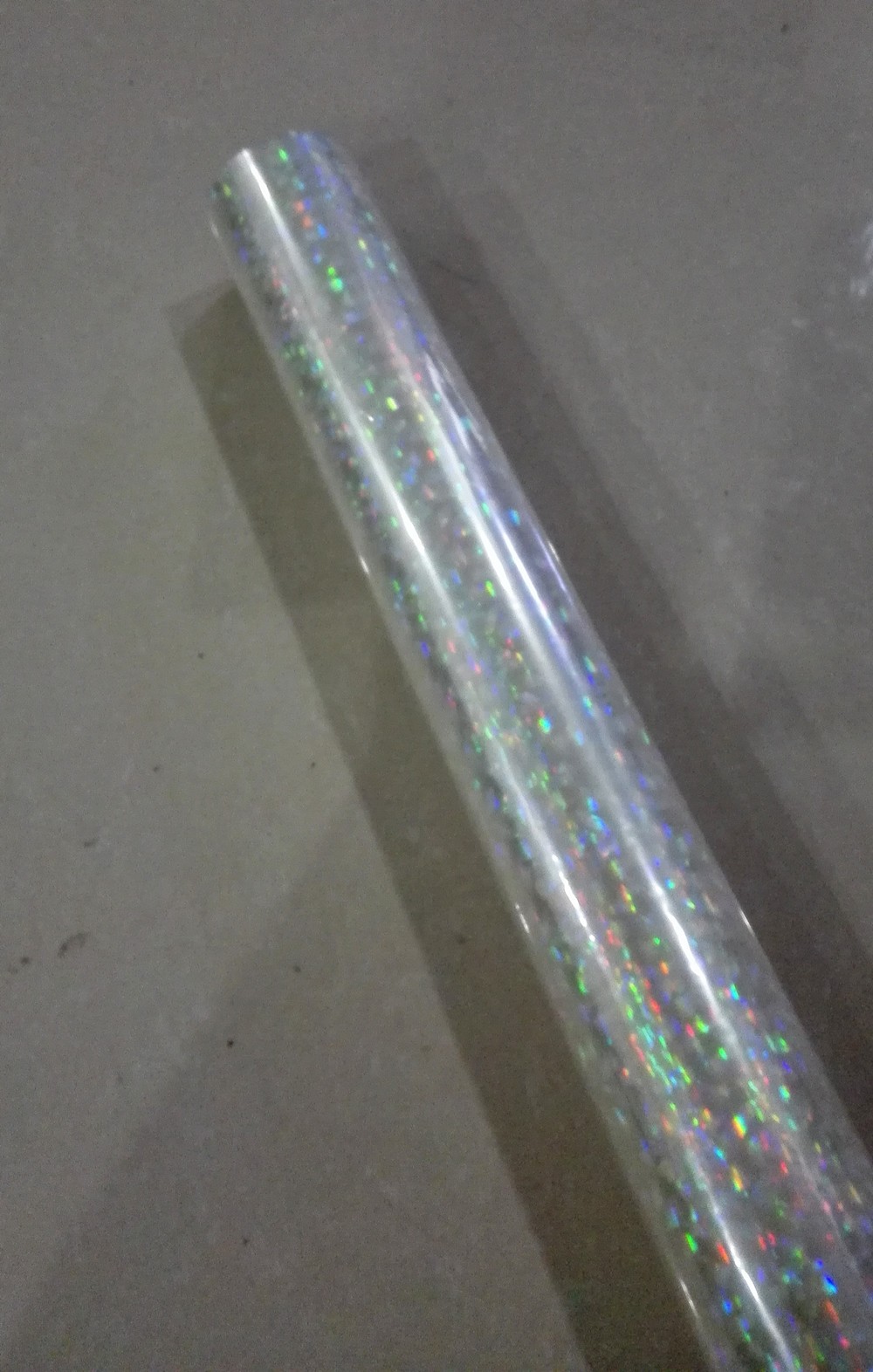 Holographic foil transparent foil broken glass hot stamping foil press on paper or plastic