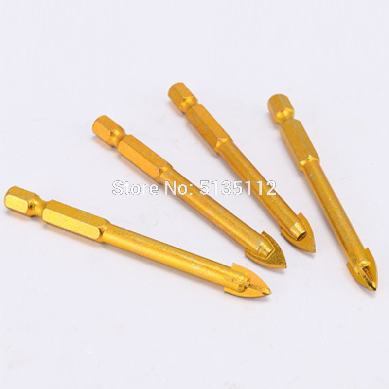 1Pcs Glass Drill Bit Set Carbide Tipped Ceramic Tile Cutter 1/4" Hex Shank 3/4/5/6/8/10/12mm Power Tools Accessories