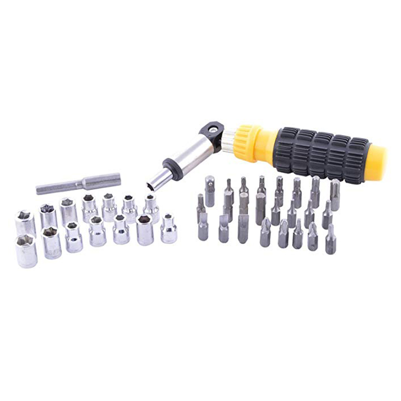 KALAIDUN Ratcheting Wrench Screwdriver Set Precision Multifunction Bit Kit Magnetic Portable Rotating Household Repair Hand Tool