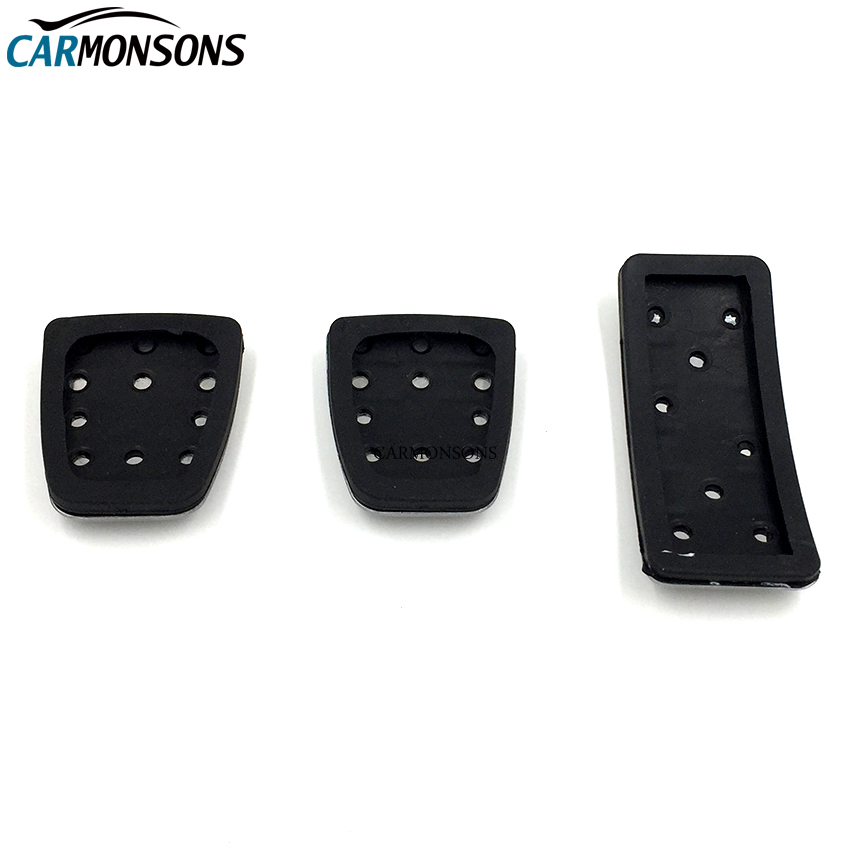 Carmonsons AT MT Stainless Steel Gas Brake Pedal Cover for Kia Rio K2 2012-2017 Soul 2013-2016 Cerato Car Styling
