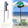 1pc Easy Setup Heavy Duty For Park Patio Umbrella Portable Base Outdoor Adjustable Parasol Holder Beach Pole X9H4