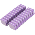 20Pcs/Lot Professional Double-side Square Sponge Nail File 100/180 Grit Purple Sanding Gel Polish Nail Art Care Manicure Tools