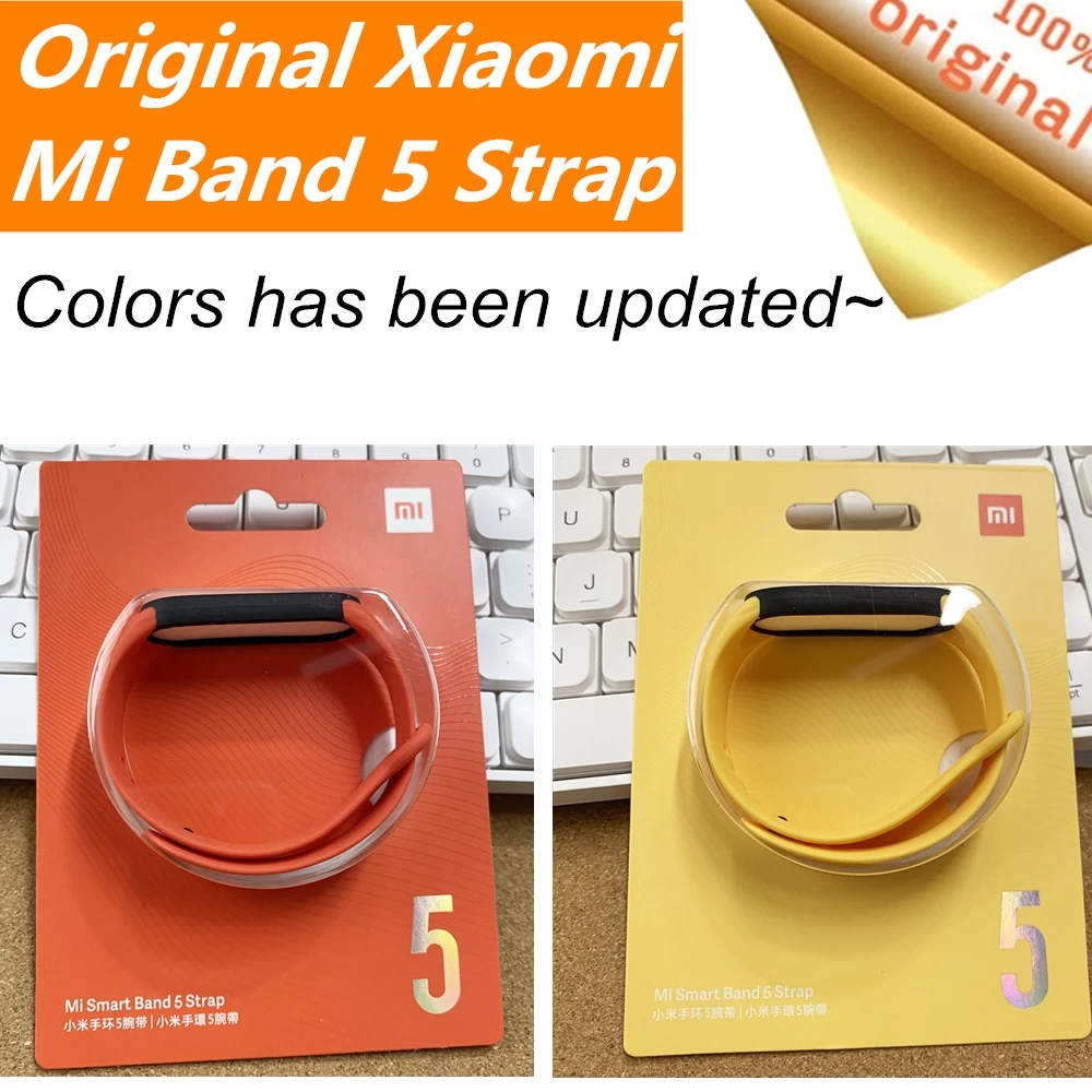 Original Xiaomi Mi Band 5 Strap Silicone Wristband Bracelet Xiaomi Mi Band5 Miband replacement Wrist Strap Xiomi Mi Band 5 Strap