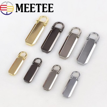 10Pcs Detachable 3# 5# Metal Zipper Pullers for Zipper Sliders Head Zippers Repair Kits Zipper Pull Tab DIY Accessories