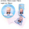 Baby Boss Ramadan Theme Baby Shower Happy Birthday Party Supplies Decorations Wedding Decoration Disposable Tableware Sets