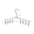 Plastic Portable Bathrooms Cloth Hanger Rack with Detachable clips Clothespin Clothes Hangers Socks Underwear drying Clips