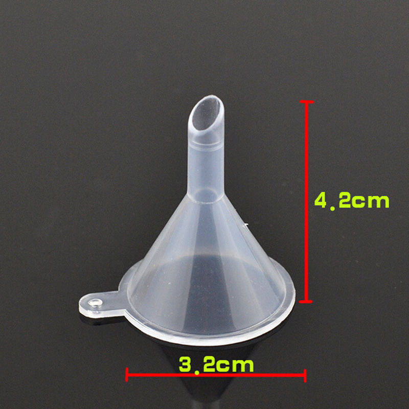 10pcs/lot Plastic Small Funnels For Perfume Liquid Essential Oil Filling Empty Bottle Packing Tool Small Funnel For School