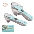 2 Pieces Adjustable Cups Multi-Functional Spoons Sets With Scale Measuring Scoop 5ml To 30ml Kitchen Tools