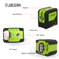 CLUBIONA 2 Lines 2 Dots Self-leveling Green Cross Line Laser Level with Wall Bracket and Tri-base Stand CE and FCC Certificated