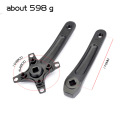 Mountain road bike square hole Chainwheel aluminum alloy 170MM mtb bicycle crank 104/64BCD single disc can be modified