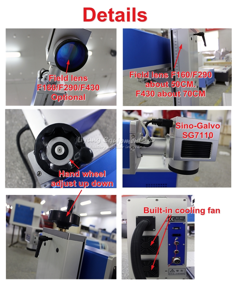20W 30W fiber laser marking machine separated Super-laser Max Raycus metal engraving machine