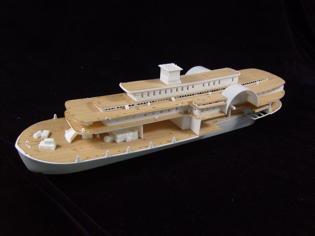 ARTWOX 85-0328's Mississippi paddle steam passenger ship wooden deck AW50001