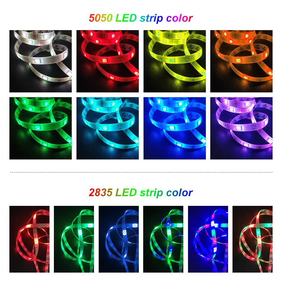 BESTOPE Bluetooth LED Strip Lights 20M RGB 5050 SMD Flexible Ribbon Waterproof RGB LED Light 5M 10M Tape Diode DC 12V Control